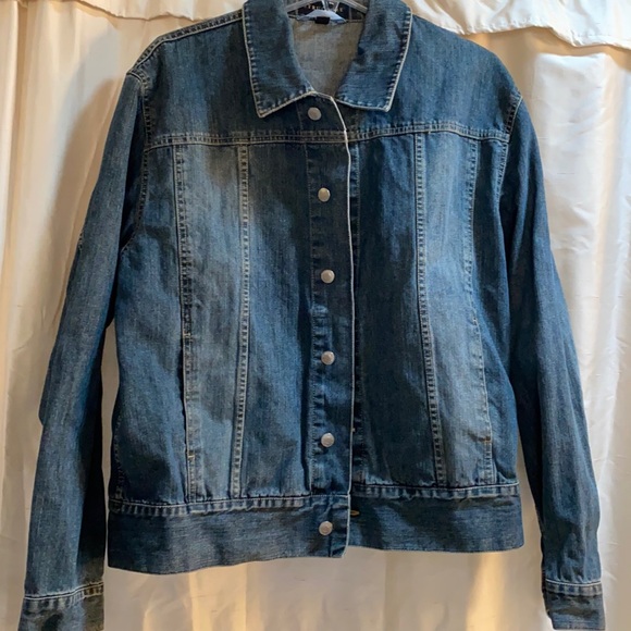 Structure jeans blue denim jacket men vintage L - Picture 4 of 12